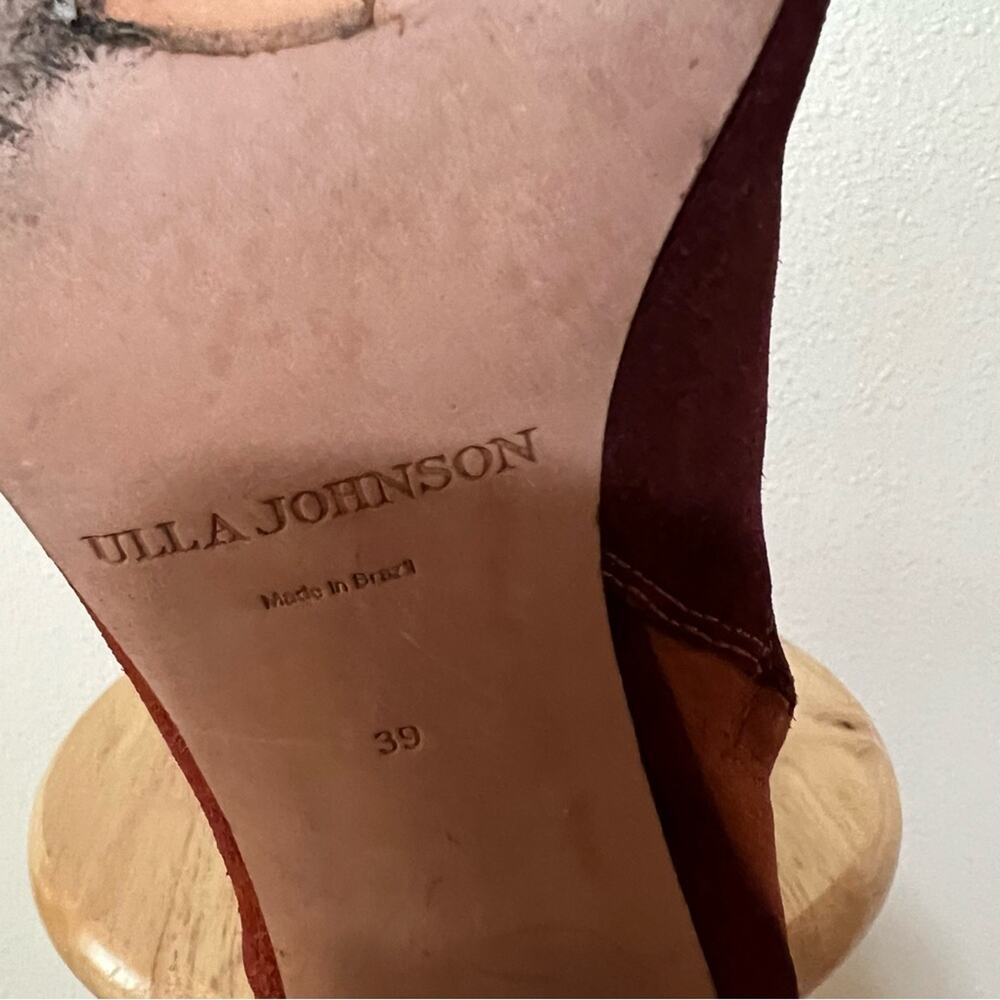 Ulla Johnson Carin Brown Patchwork Suede Leather … - image 7